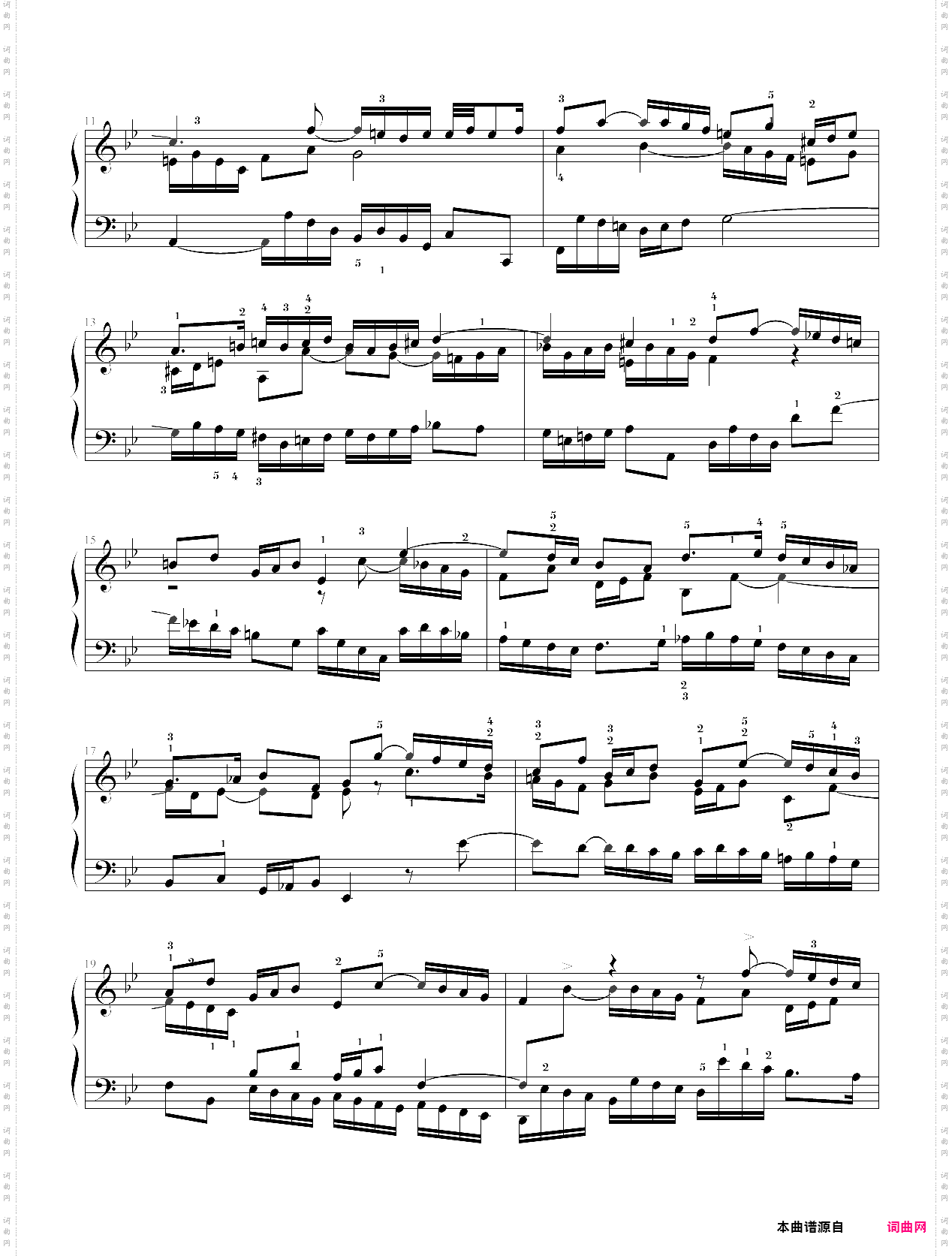 sinfonia no 14,b-flat major