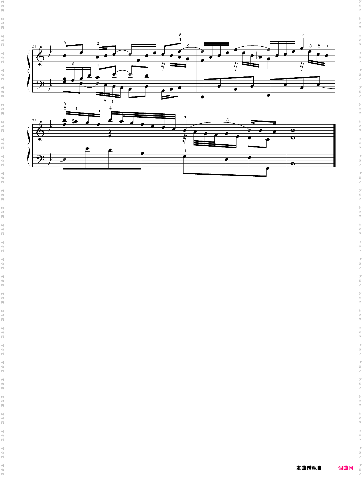 sinfonia no 14,b-flat major
