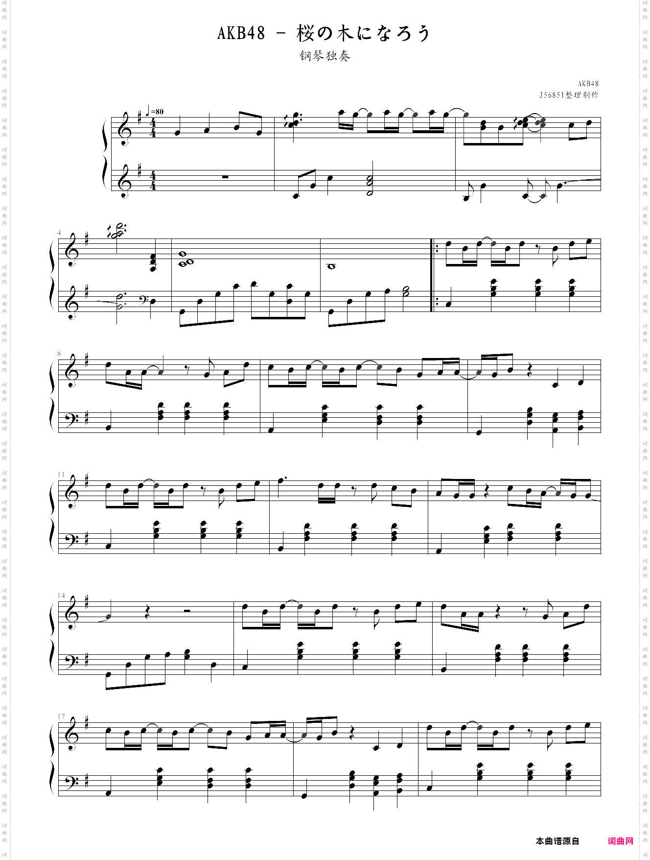 sakura no ki ni narō let’s become cherry blossom trees-akb48