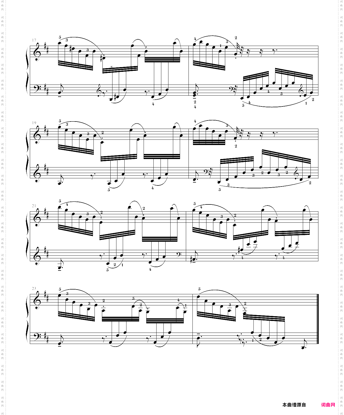 克拉莫练习曲第17首