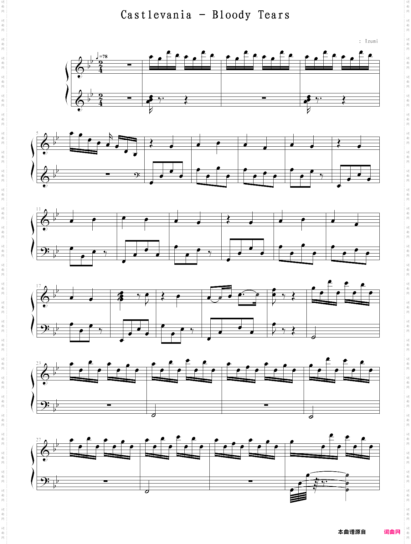 bloody tears-castlevania ii: simons quest ost