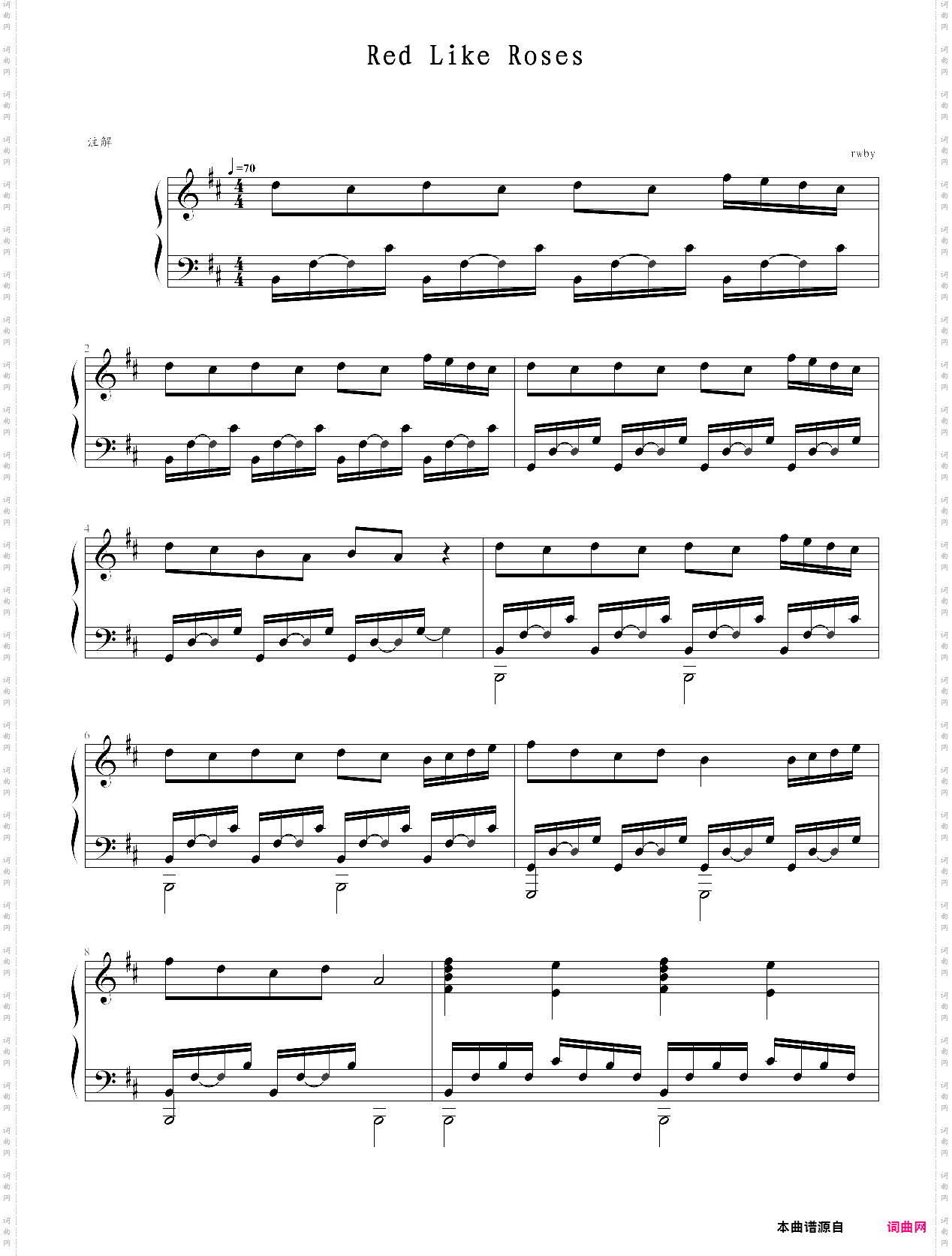 red like roses-rwby theme