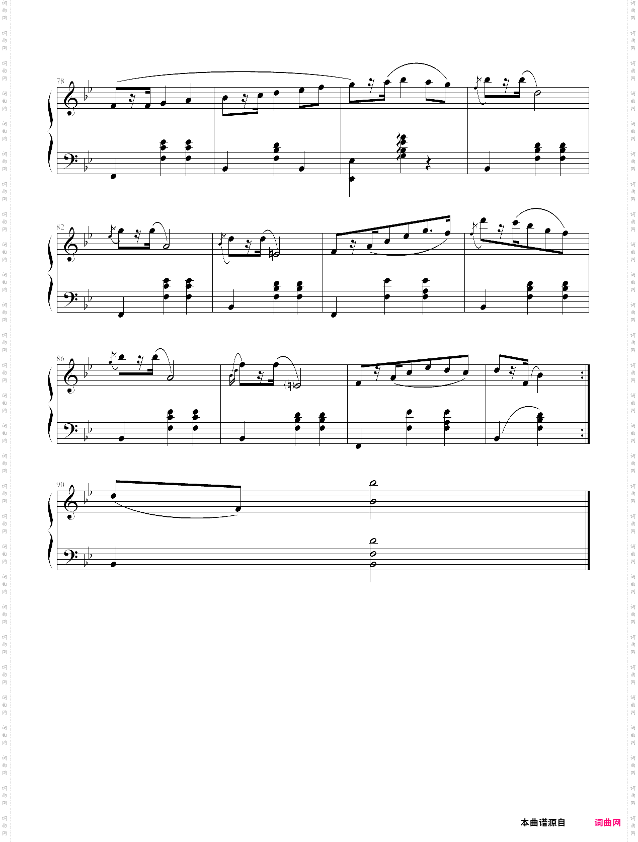 mazurka in b-flat major-frédéric chopin