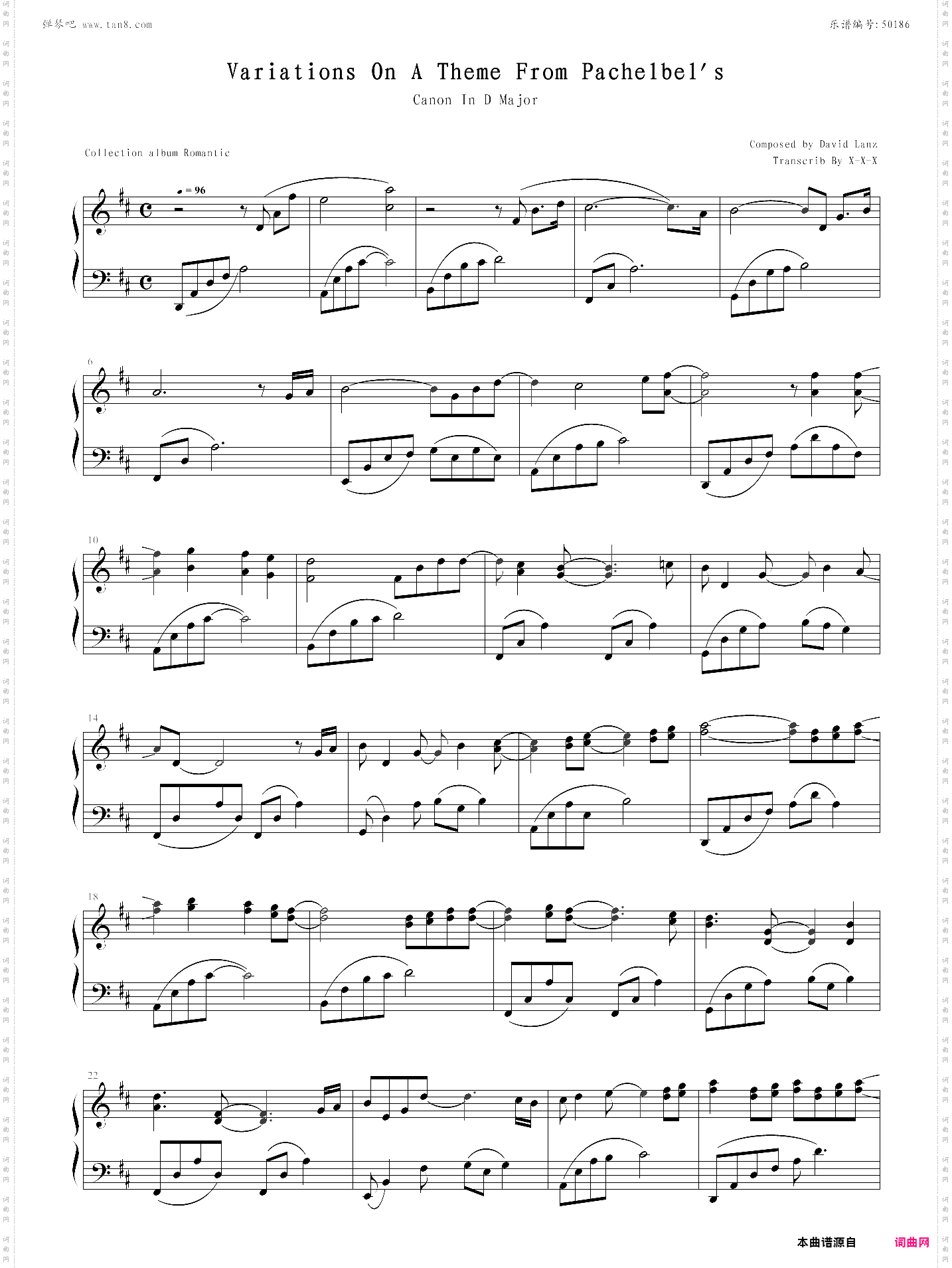canon in d major - davidlanz