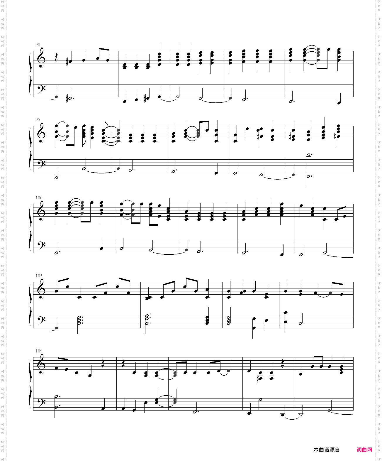 piano man简单版