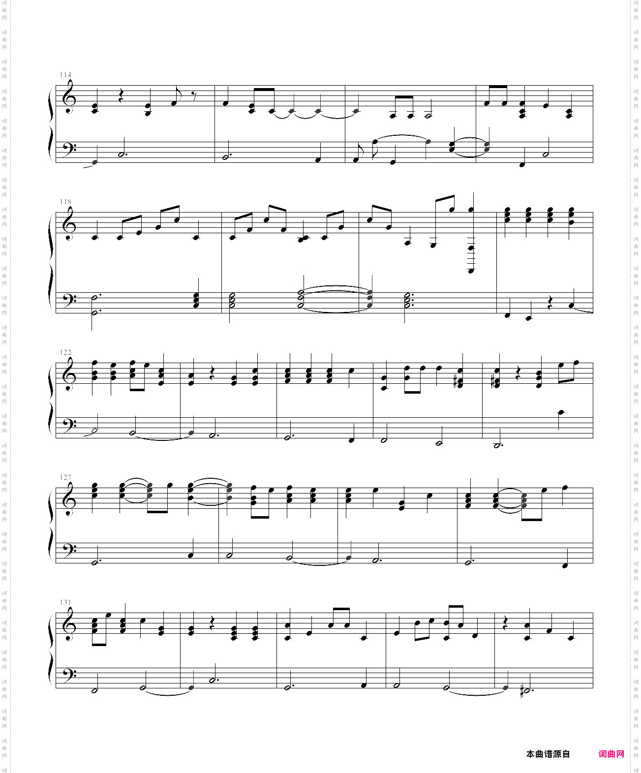 piano man简单版