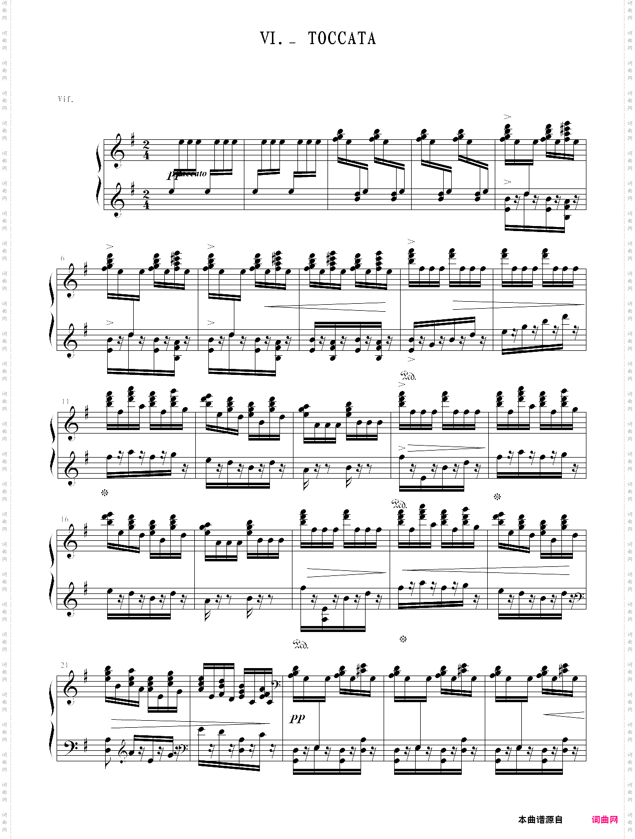 《库普兰之墓-6-托卡塔》-拉威尔