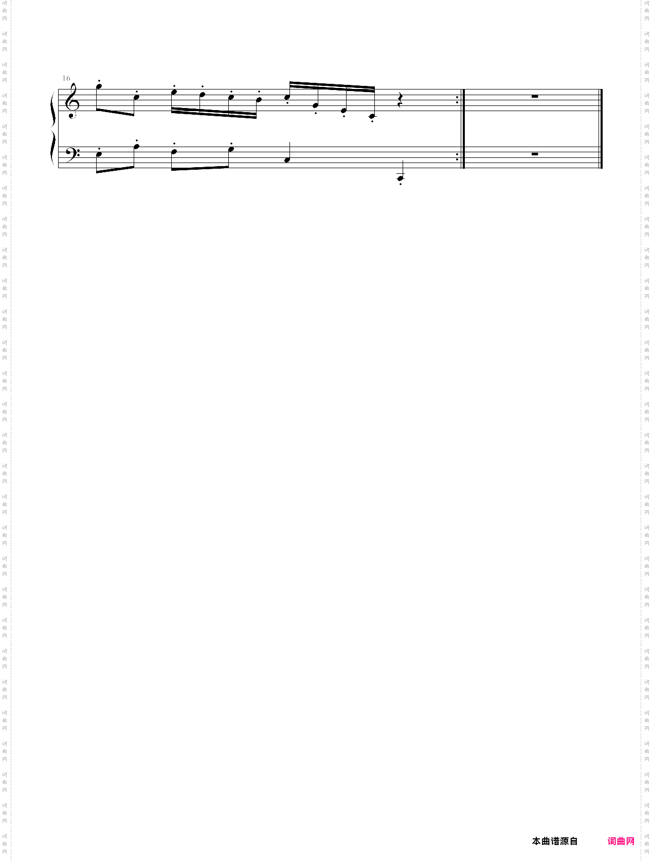 巴赫 小前奏曲no·1 bwv933
