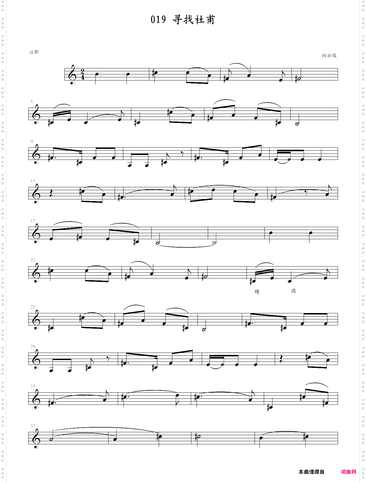 019寻找杜甫 视奏版