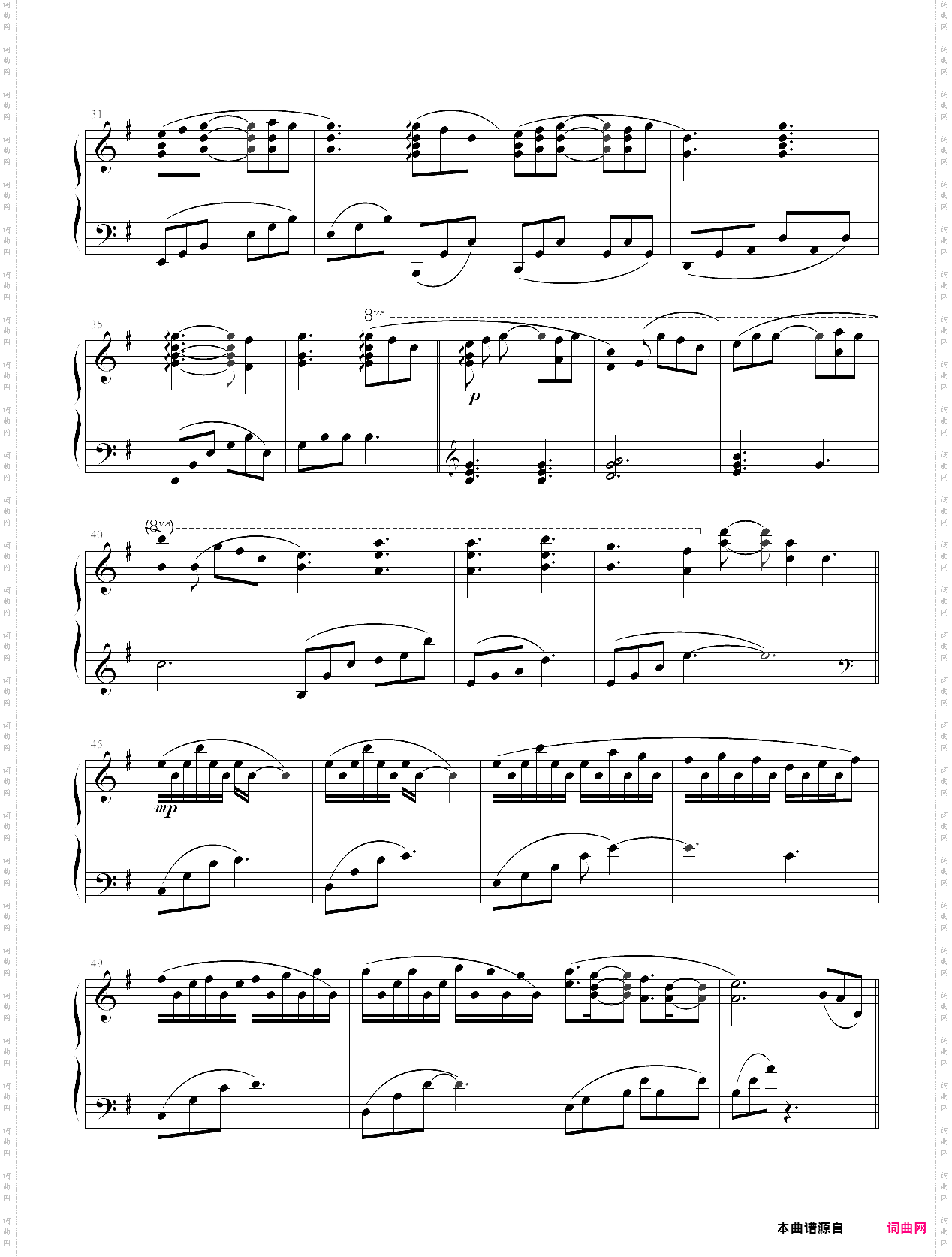 高达uc 插曲 piano uc-no·3side:b