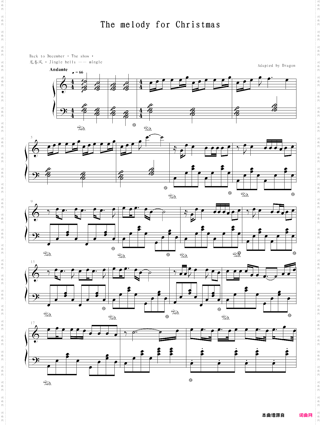 the melody for christmas