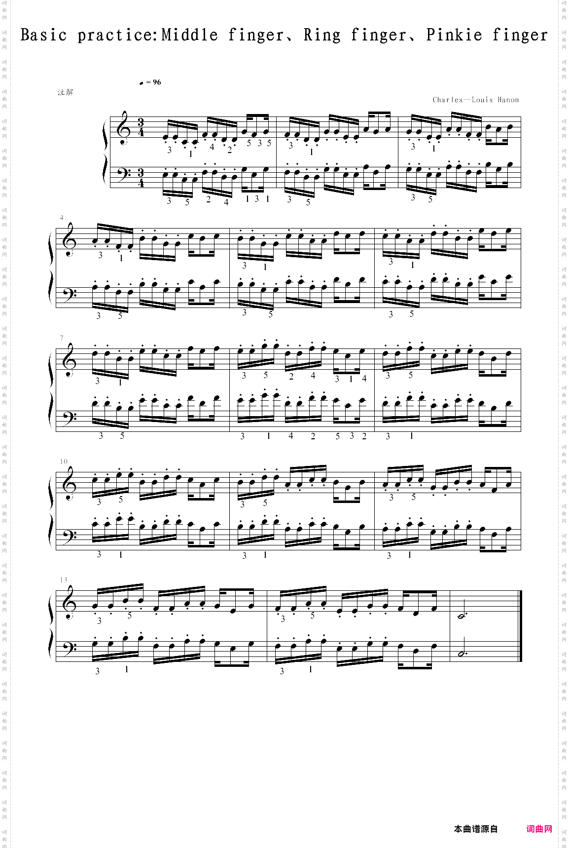 middle finger、ring finger、pinkie finger2