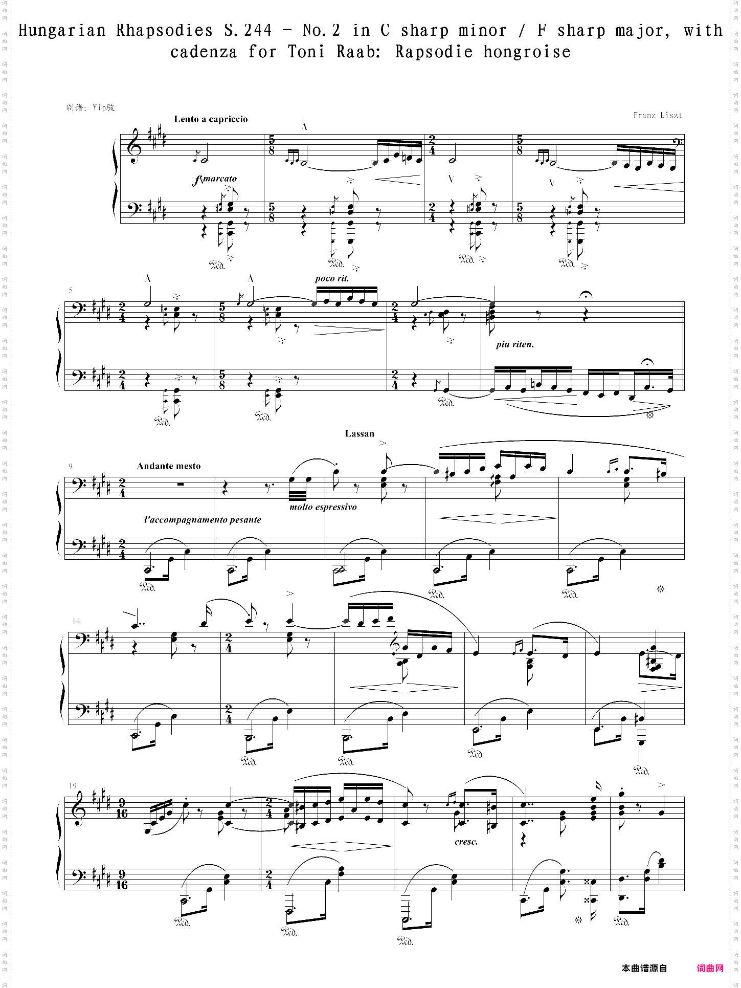 hungarian rhapsodies s·244 - no·2