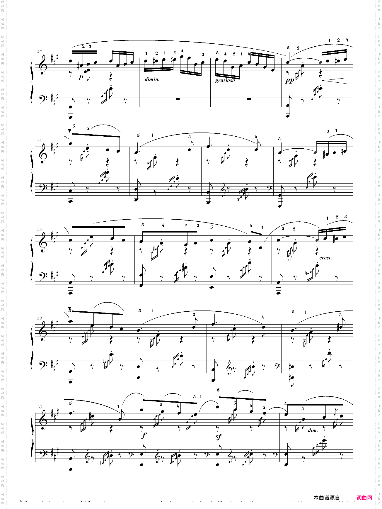 a spring song:op·62 - no· 6 andante grazioso