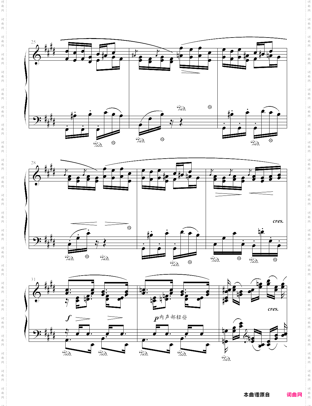 12 etudes, op·10 - no· 3· in e tristesse