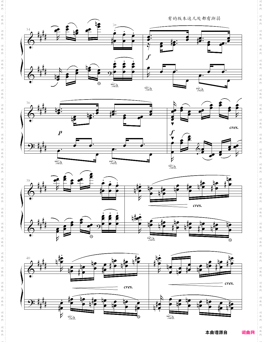 12 etudes, op·10 - no· 3· in e tristesse