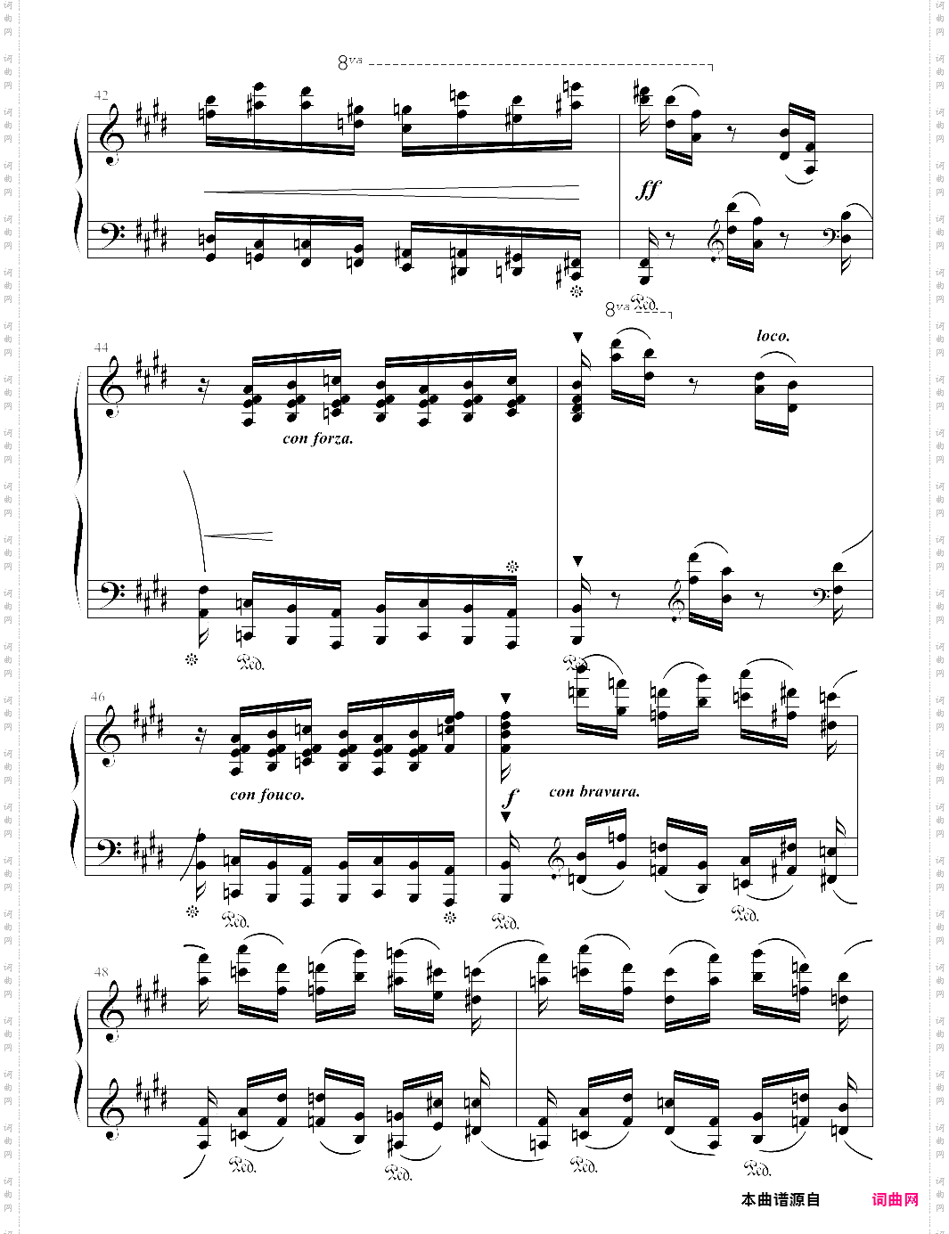 12 etudes, op·10 - no· 3· in e tristesse