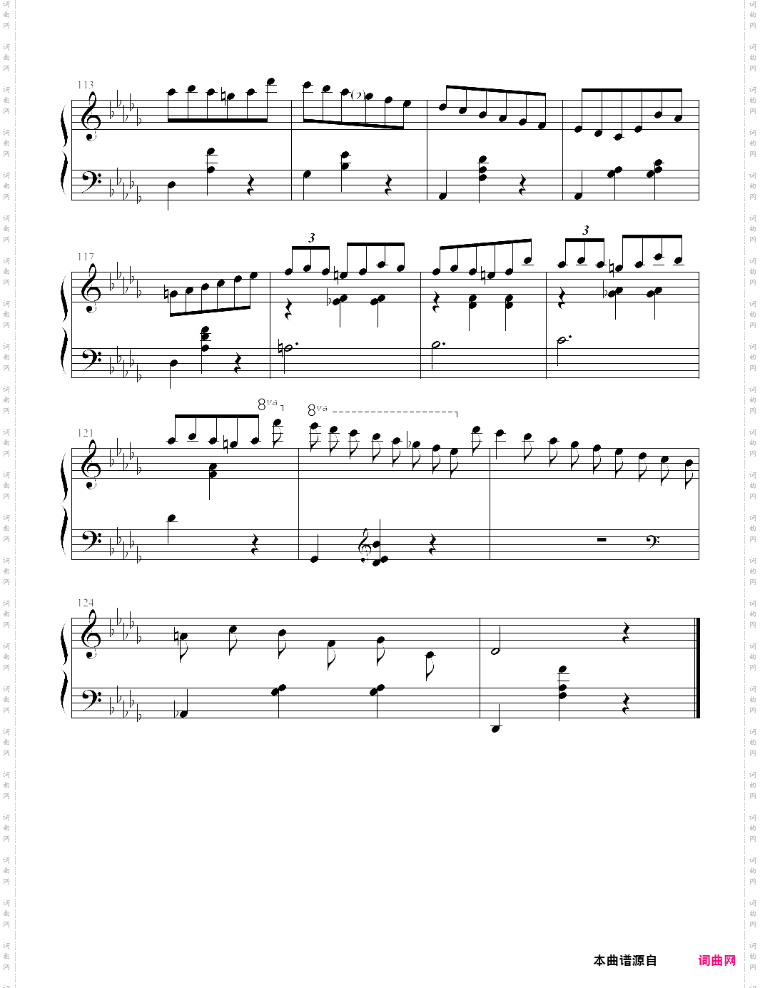 waltz no·6 in d flat, op·64 no·1minute