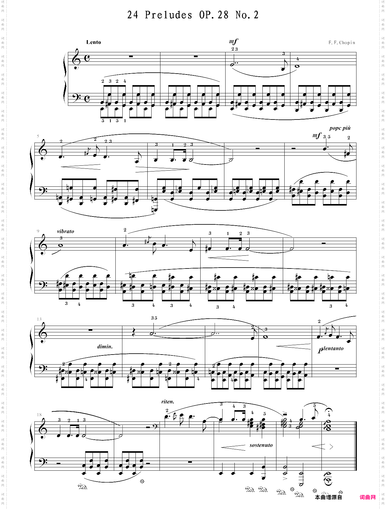 24 preludes op·28 no·2