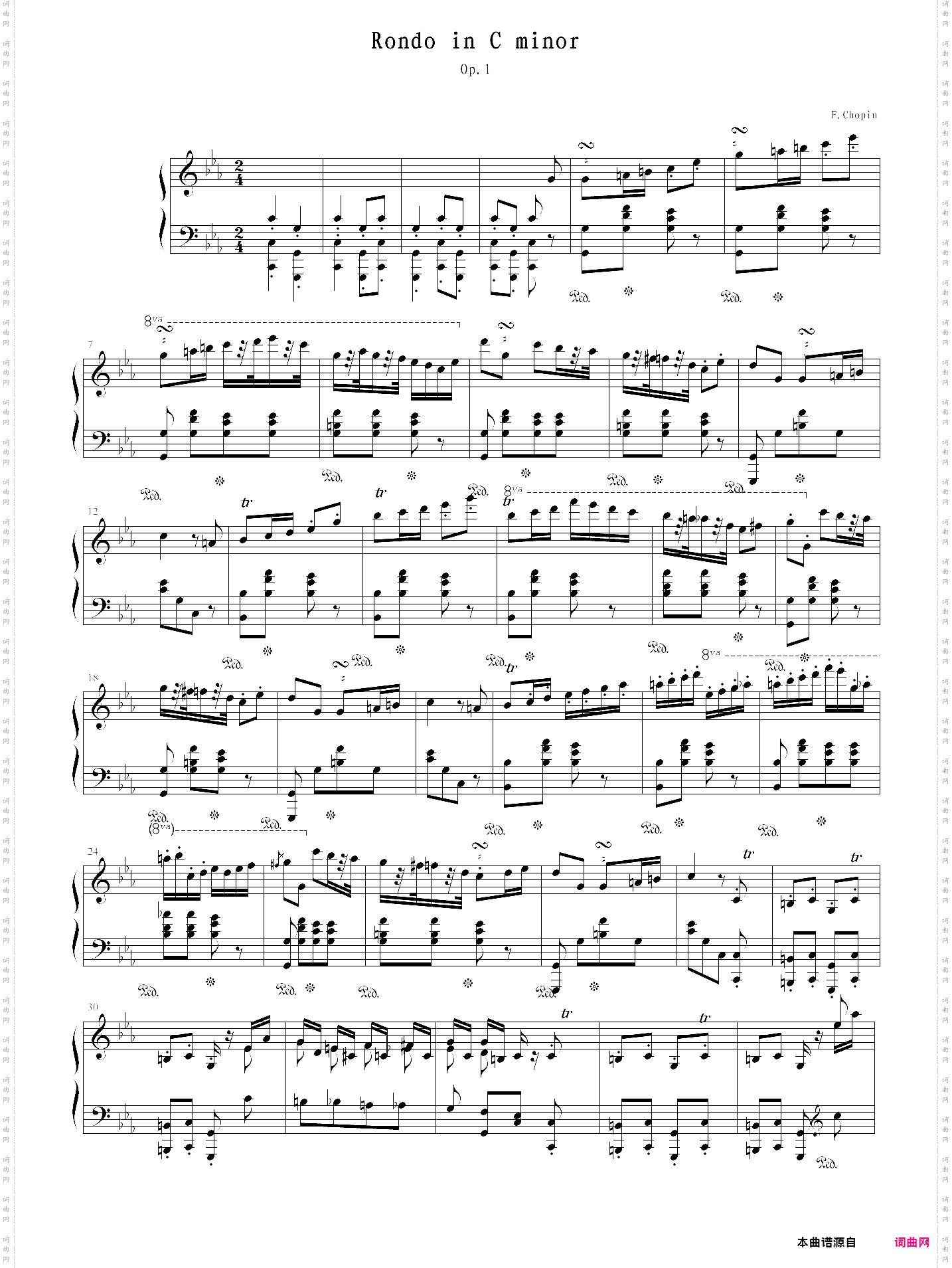 rondo in c minor op·1