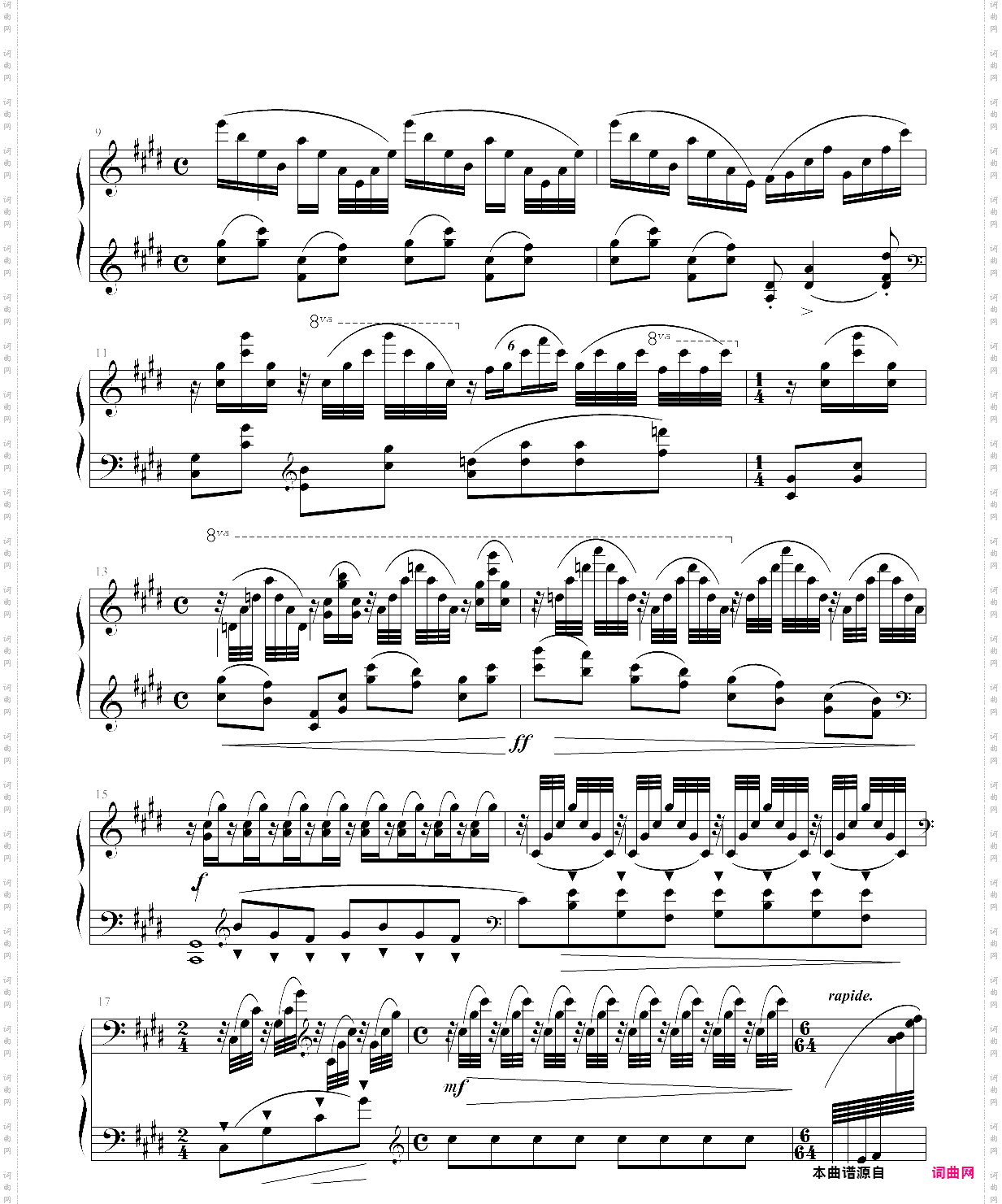 maurice ravel for solo piano:jeux deau