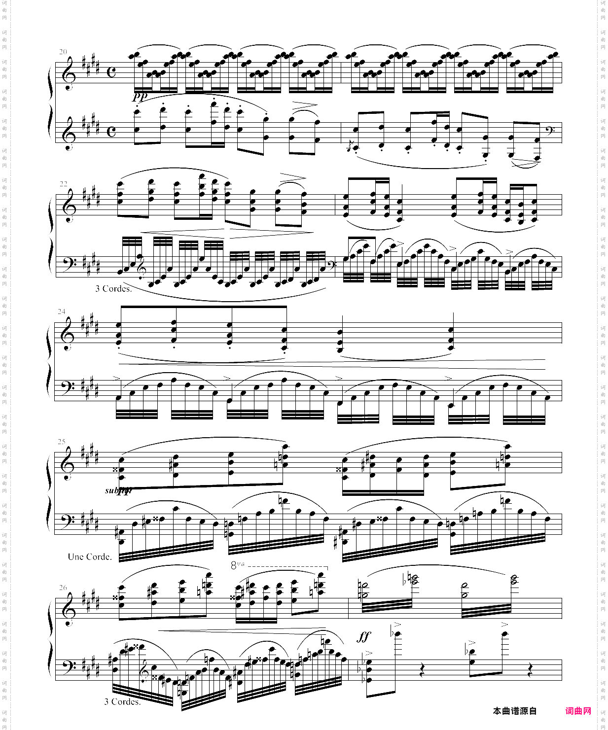 maurice ravel for solo piano:jeux deau