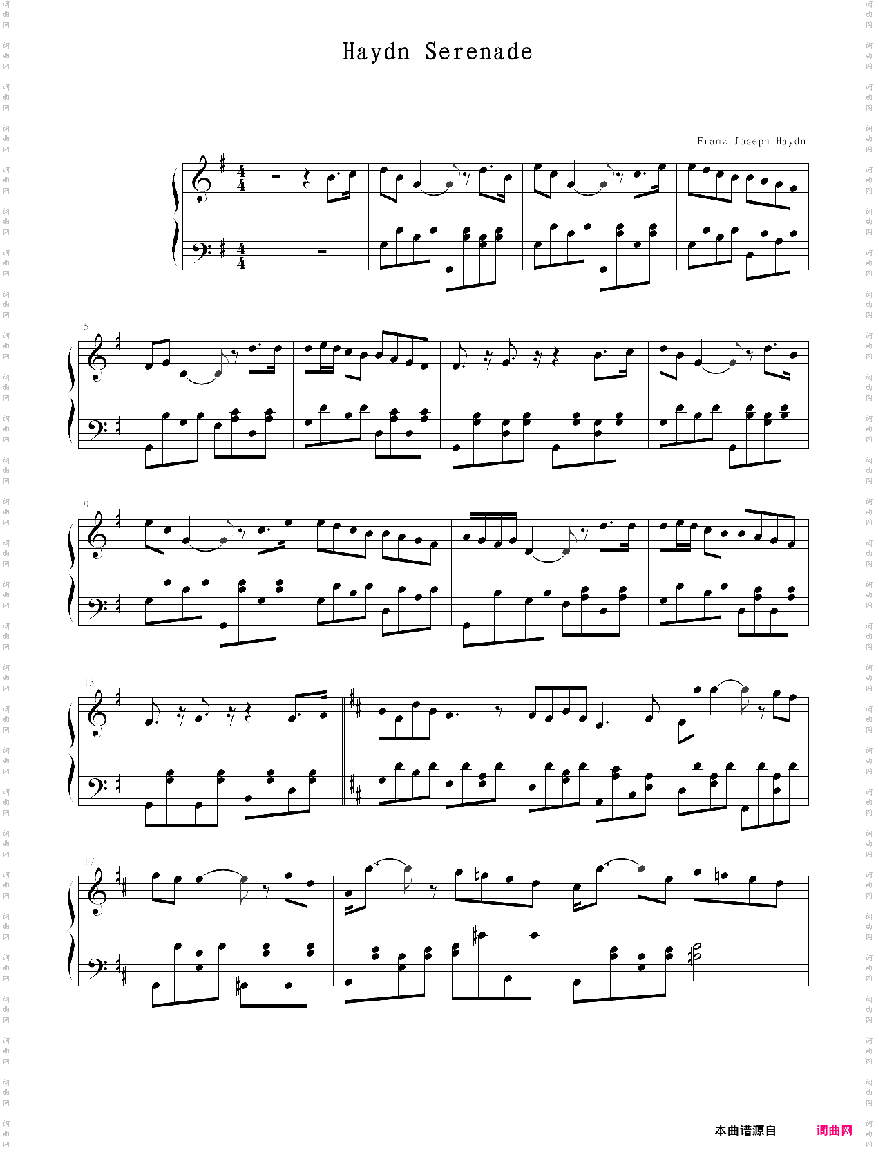 haydn serenade