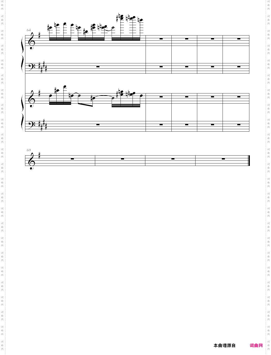 wow piano solo- zetacola 四声部权威版