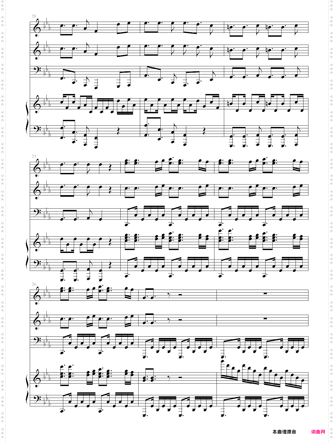 samba de rode-桑巴回旋曲总谱-马克西姆maksim