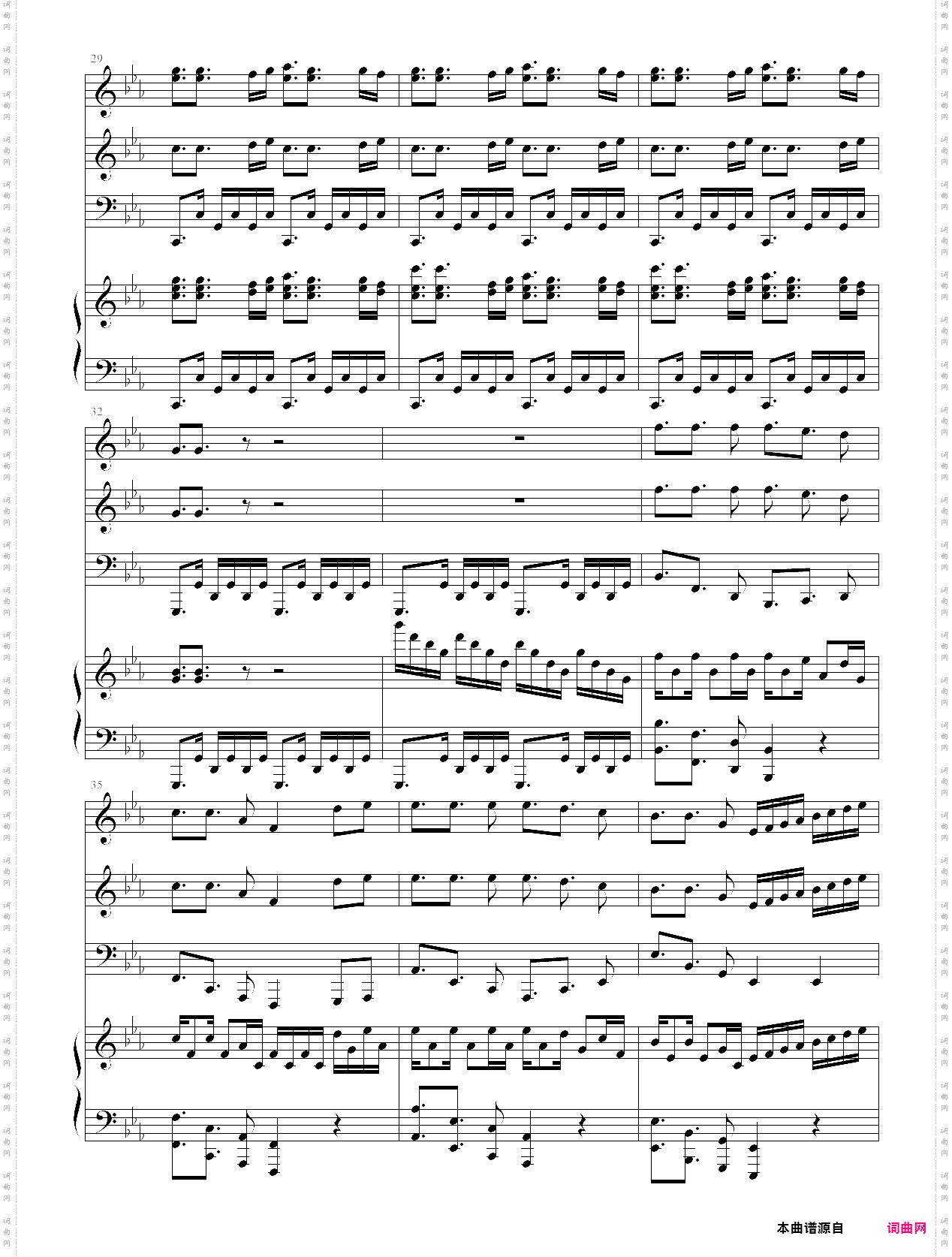samba de rode-桑巴回旋曲总谱-马克西姆maksim
