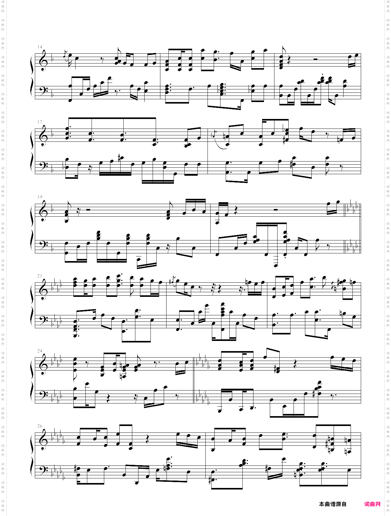 deemo - walking by the sea 原曲谱子