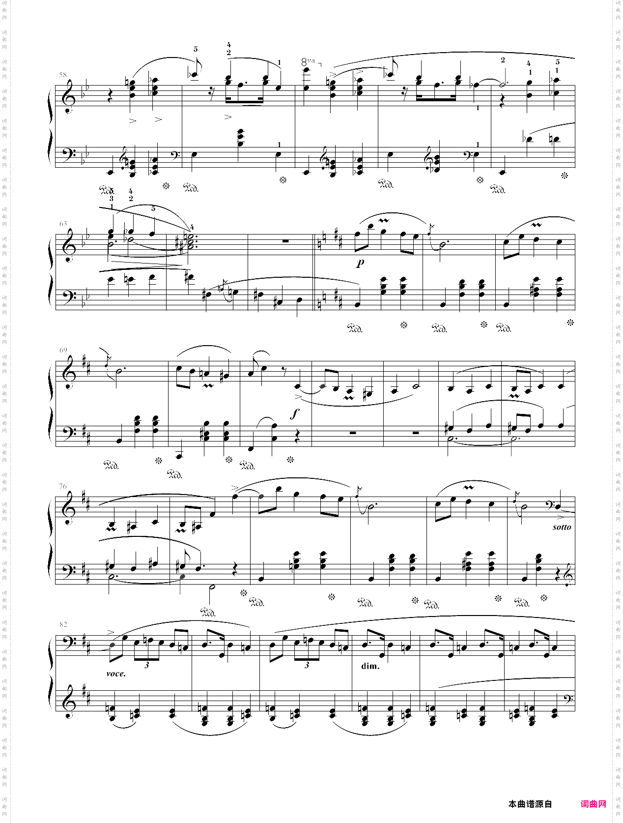 肖邦-马祖卡 op·33 no·4