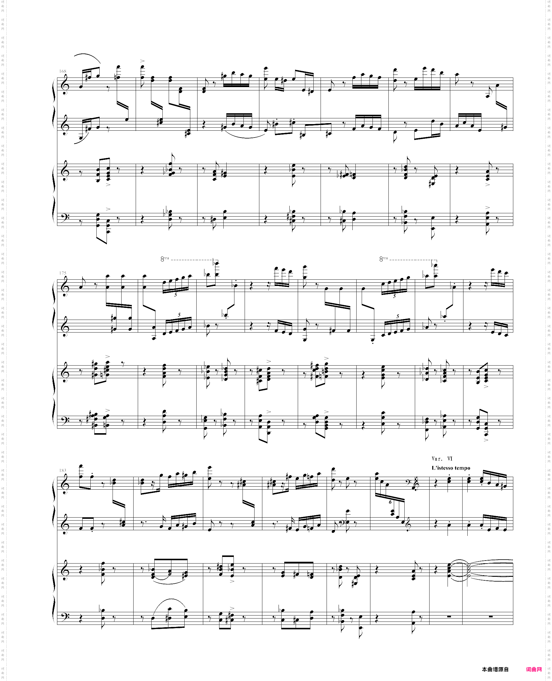 帕格尼尼主题狂想曲-rhapsody on a theme by pagenini