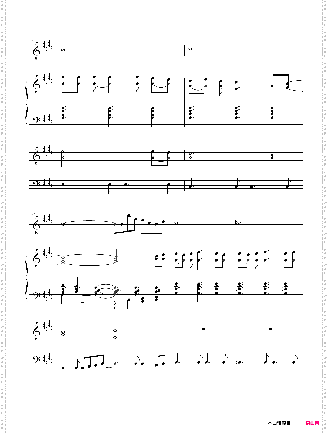 yesterday once more_弹唱谱