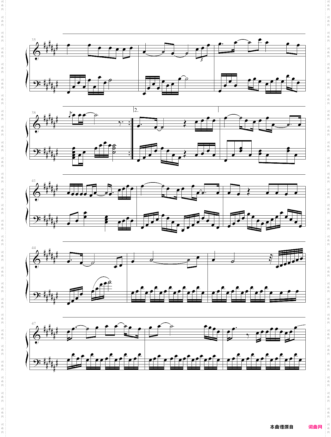 吻别钢琴独奏-金龙鱼版