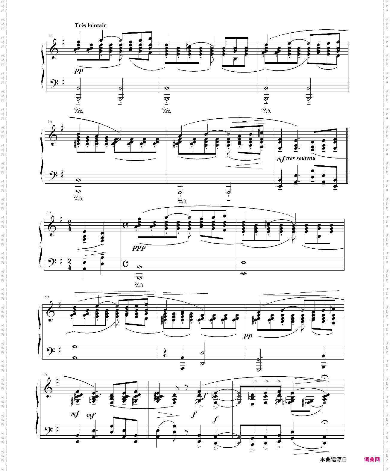 《悼念公主的帕凡舞曲-拉威尔e·demets巴黎首版版本》