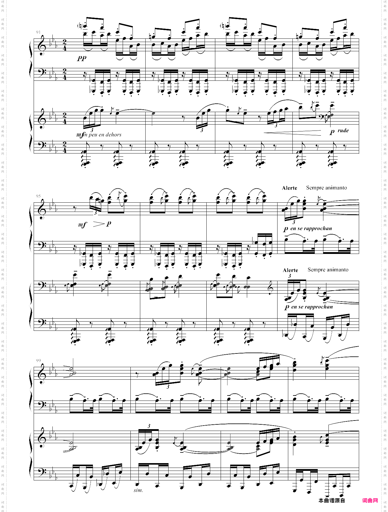 《白与黑-2双钢琴》-德彪西