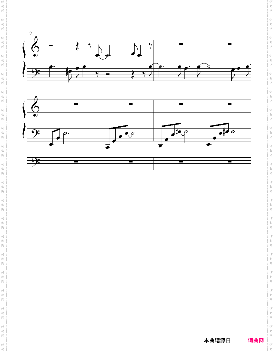 an end, once and for all-钢琴版