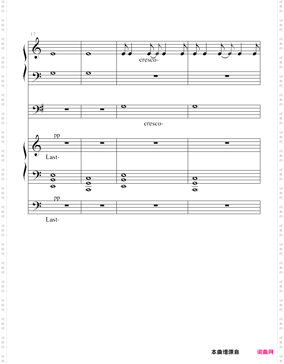 an end, once and for all-钢琴版