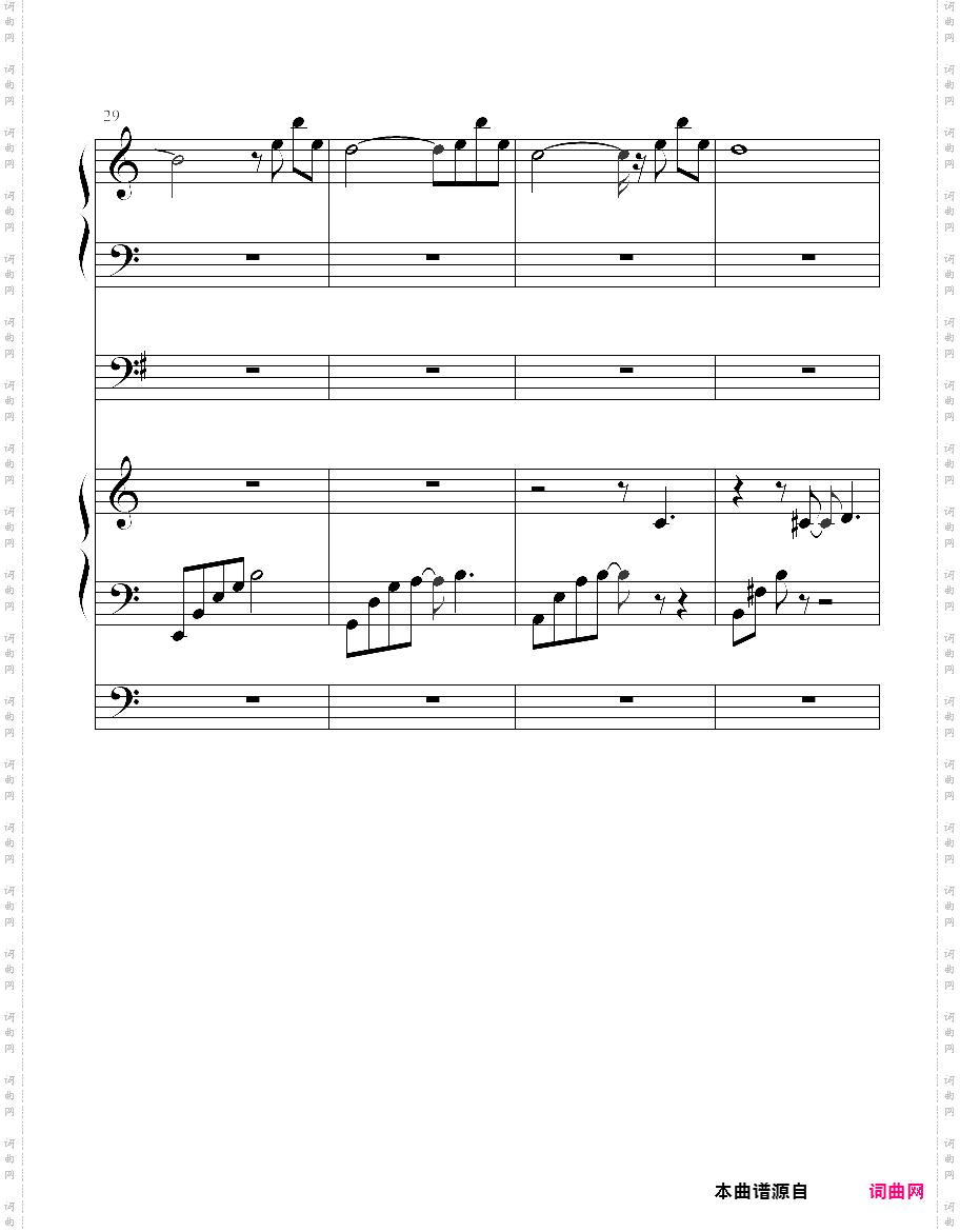 an end, once and for all-钢琴版