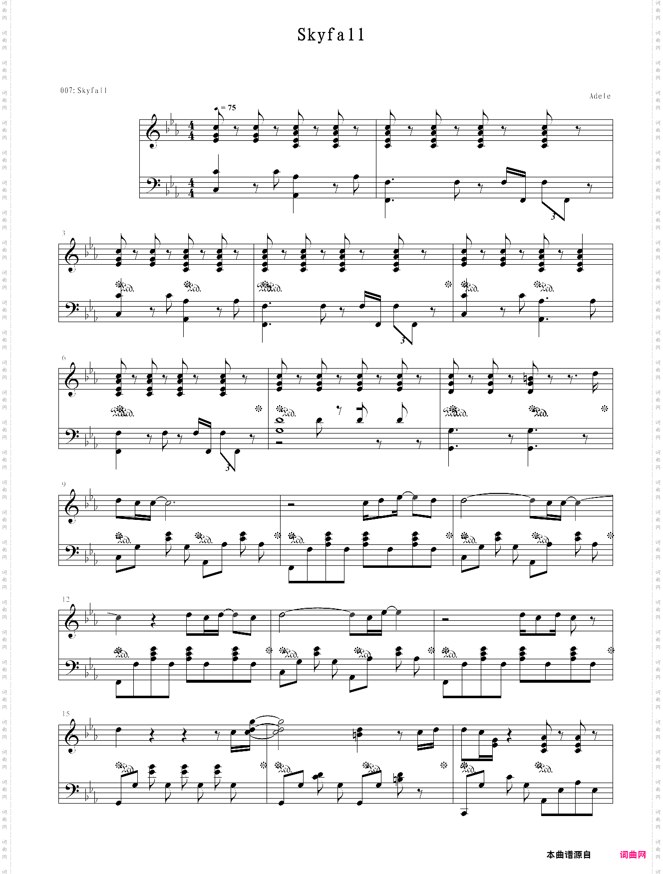 adele-skyfall_海外版《007：大破天幕杀机》主题曲