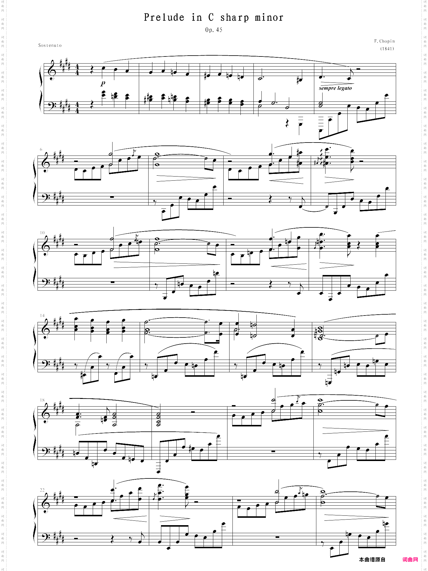 chopin - prelude in c sharp minorop· 45