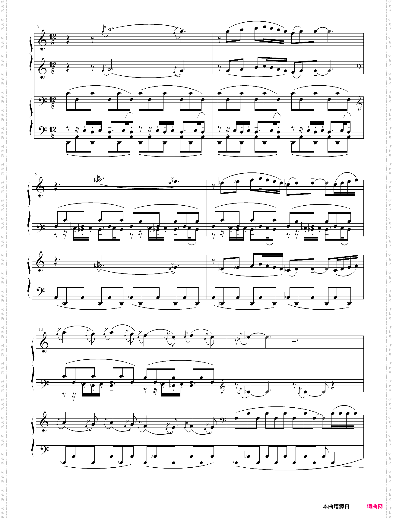 《六首古代碑文曲-为令人神往的夜晚而作》-德彪西