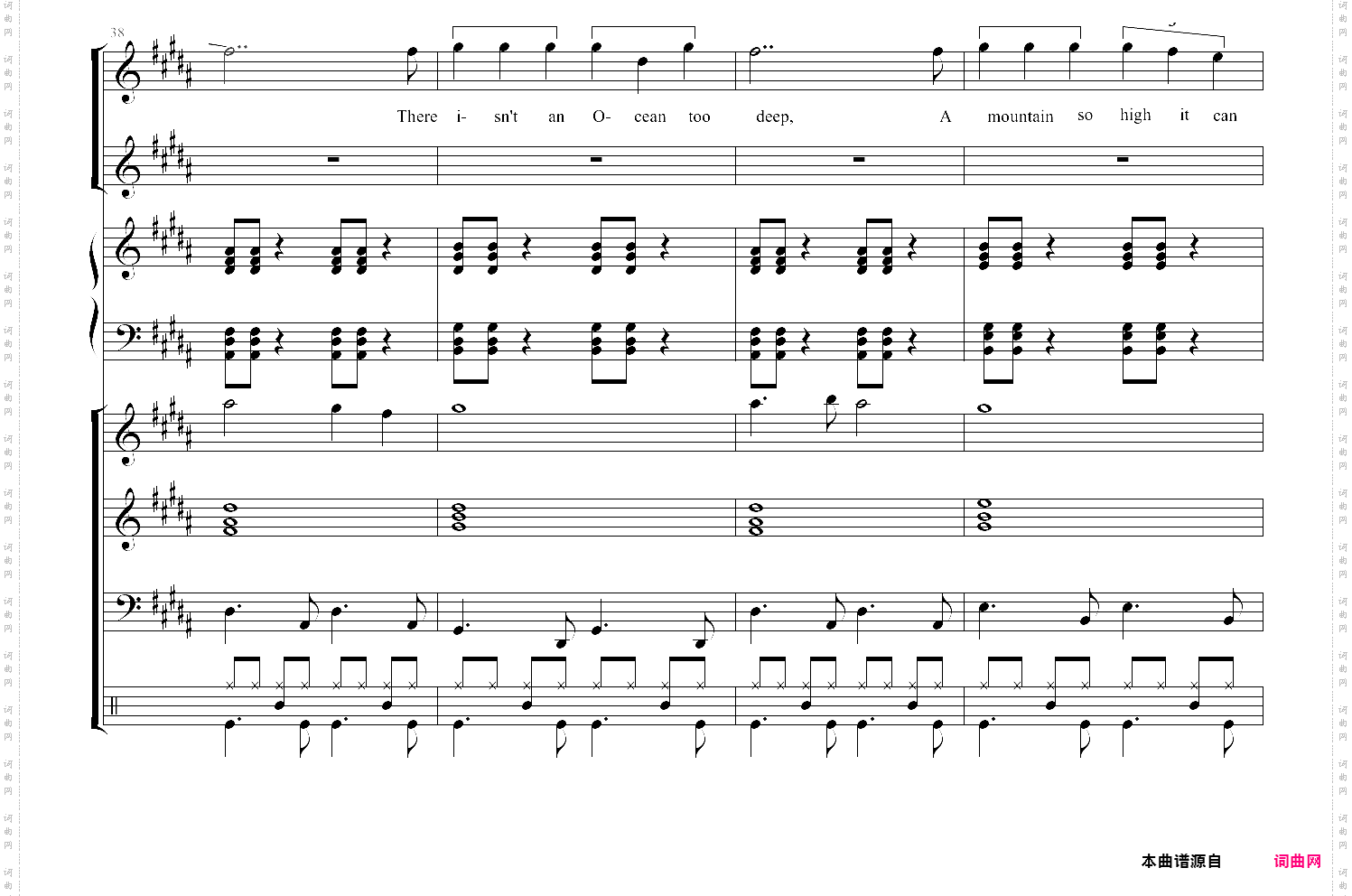 i will follow him 总谱