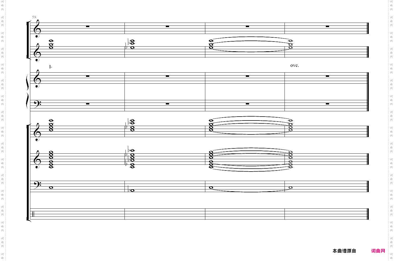 i will follow him 总谱