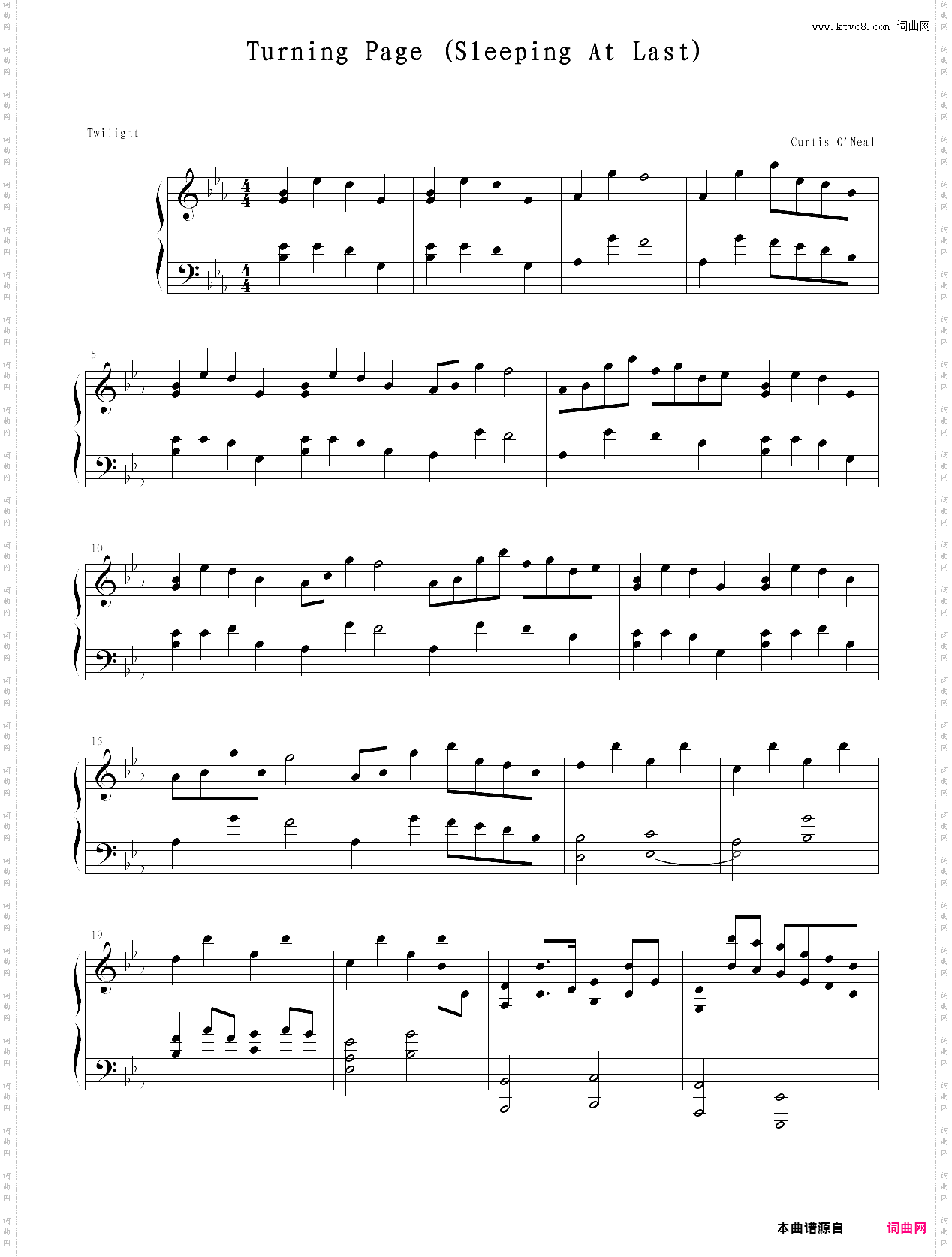 turning page sleeping at last