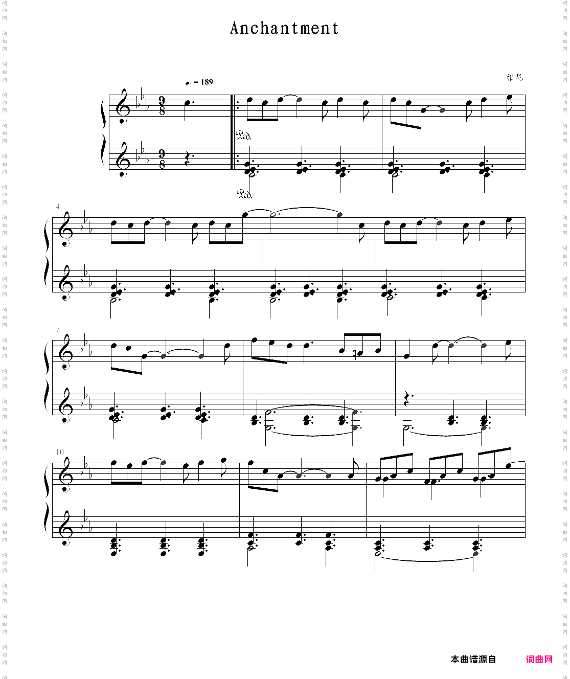 雅尼yanni -- enchantment