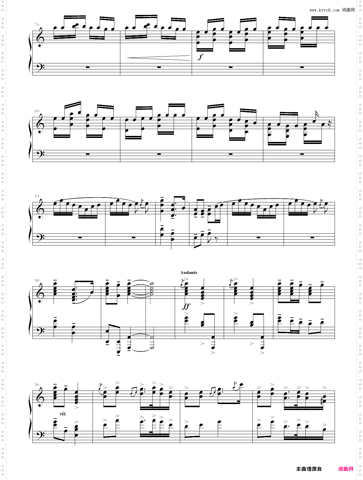 对花_268·第九级自选曲目-中国音乐学院钢琴考级全国通用教材第二套