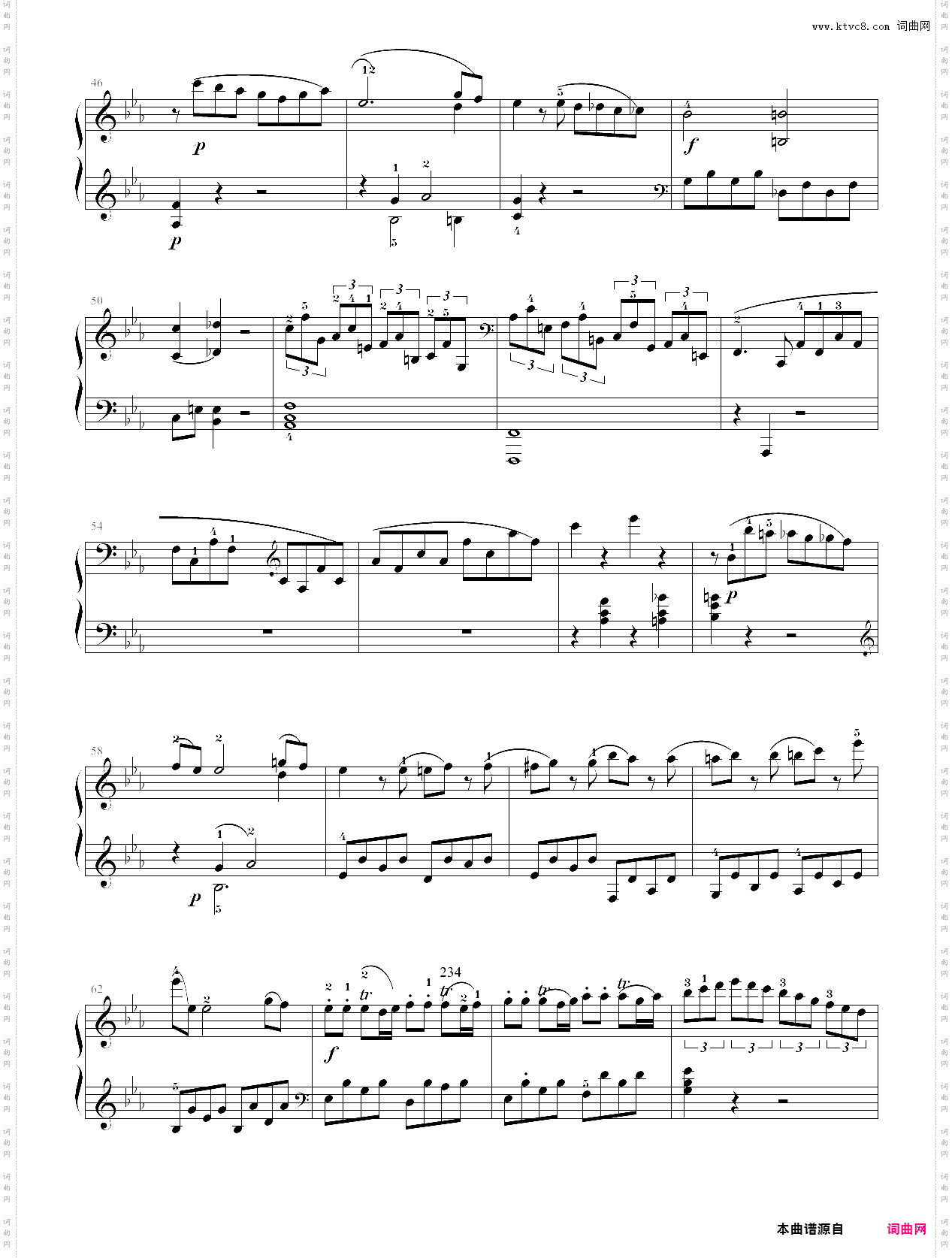 226·第八级自选曲目奏鸣曲no·457上-中国音乐学院钢琴考级全国通用教材第二套