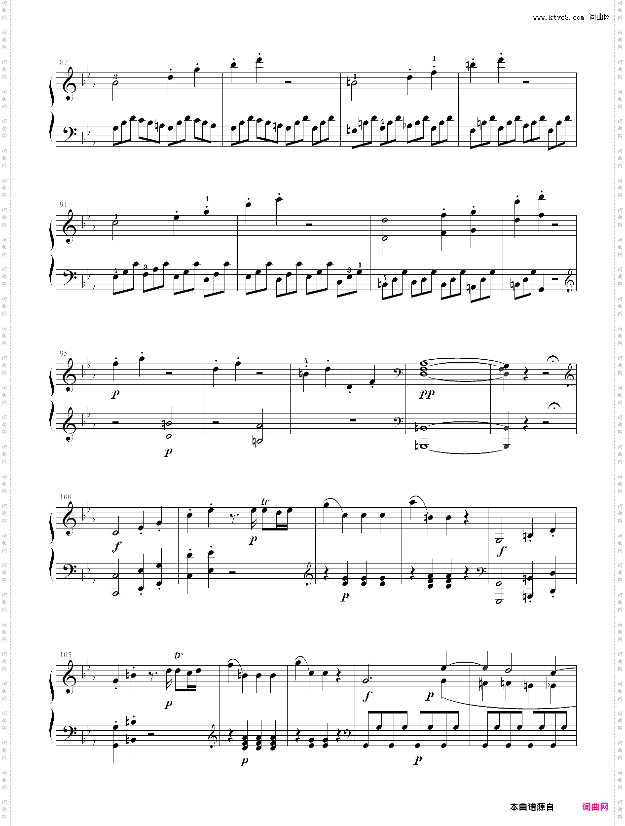 226·第八级自选曲目奏鸣曲no·457上-中国音乐学院钢琴考级全国通用教材第二套